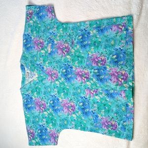Crazy Scrubs Floral Pockets GUC Size XS